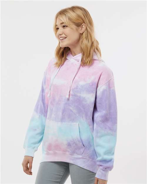 Cotton Candy Tie-Dyed Hooded Sweatshirt - 8777