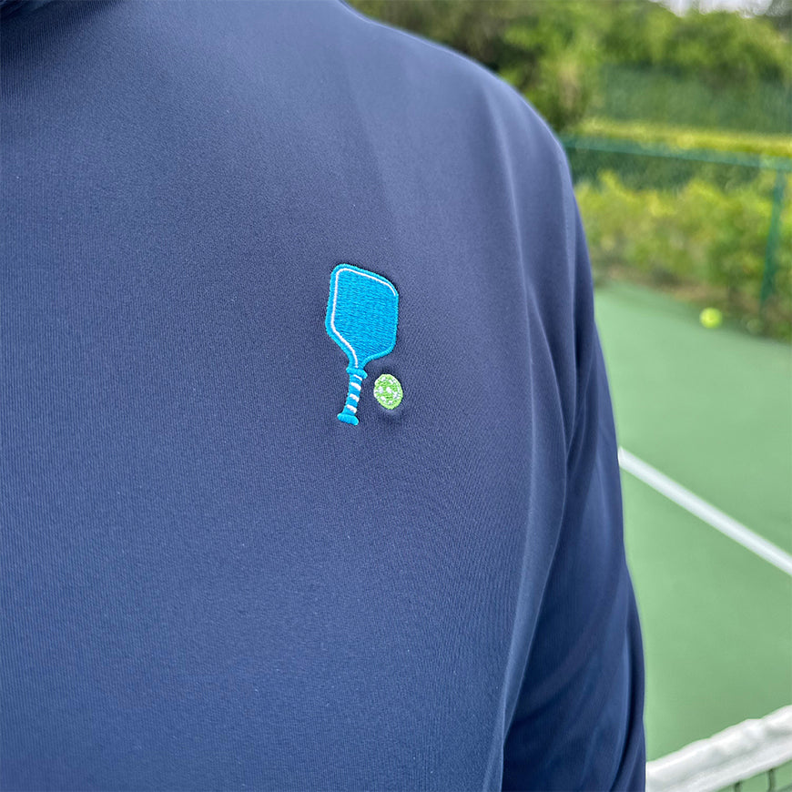 Court Performance Quarter Zip Pullover in Navy