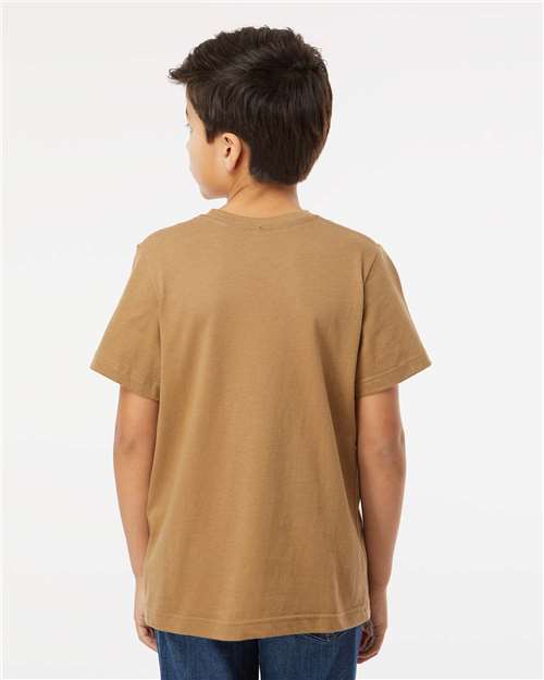 Coyote Brown Youth Fine Jersey Tee - 6101