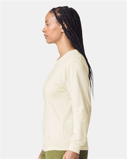 Cream Fine Jersey Long Sleeve Tee - 2007
