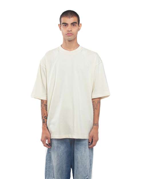 Cream Garment-Dyed Designer T-Shirt - SHGDN