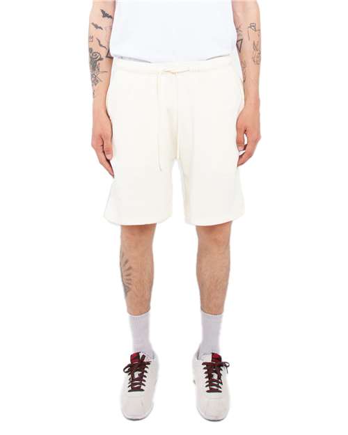 Cream Garment-Dyed Fleece Shorts - SHGFS