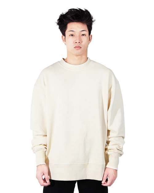 Cream Los Angeles Garment-Dyed Crewneck Sweatshirt - SHGFC