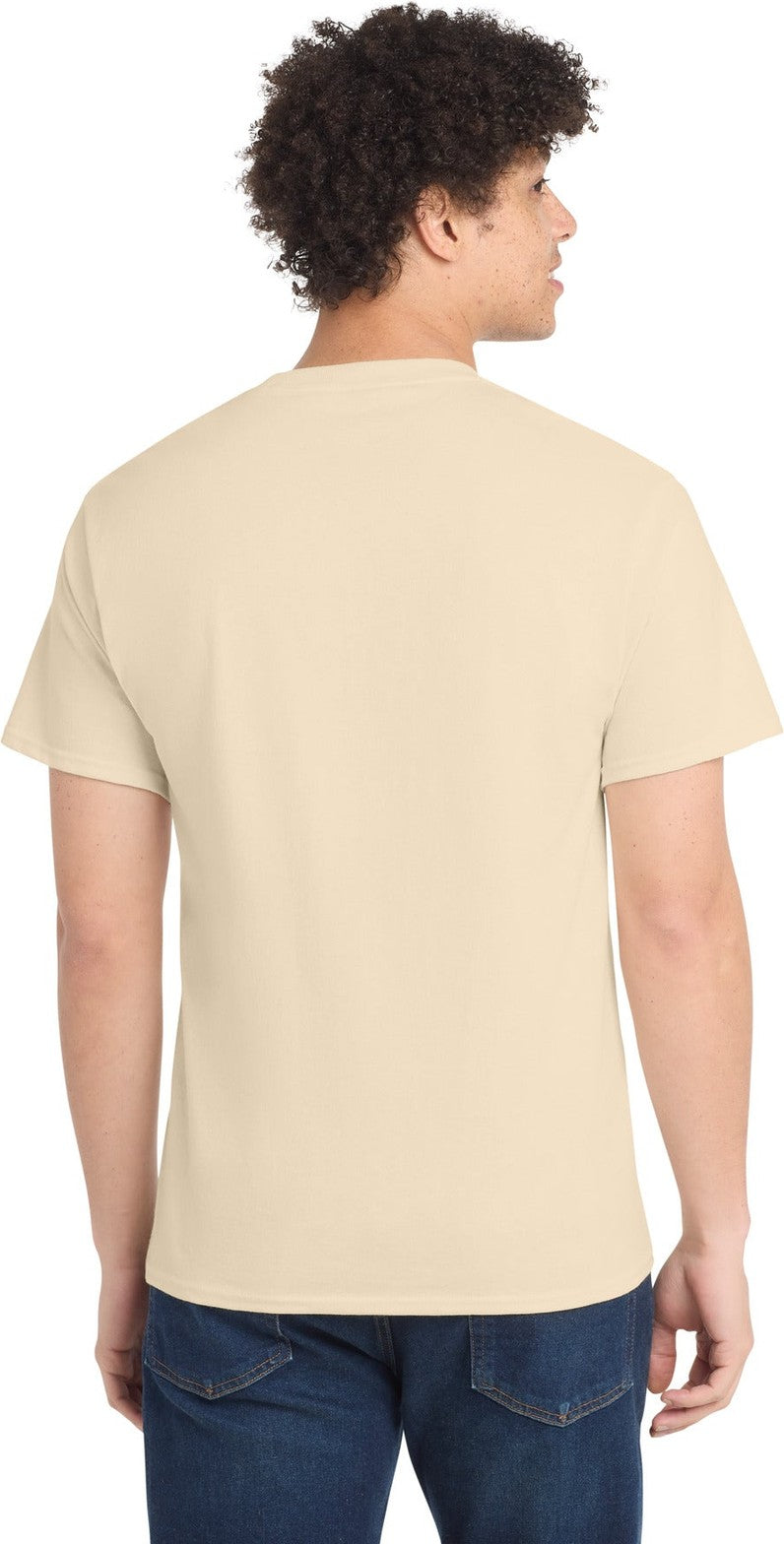 Creme Port & Co Core Cotton Tee. PC54