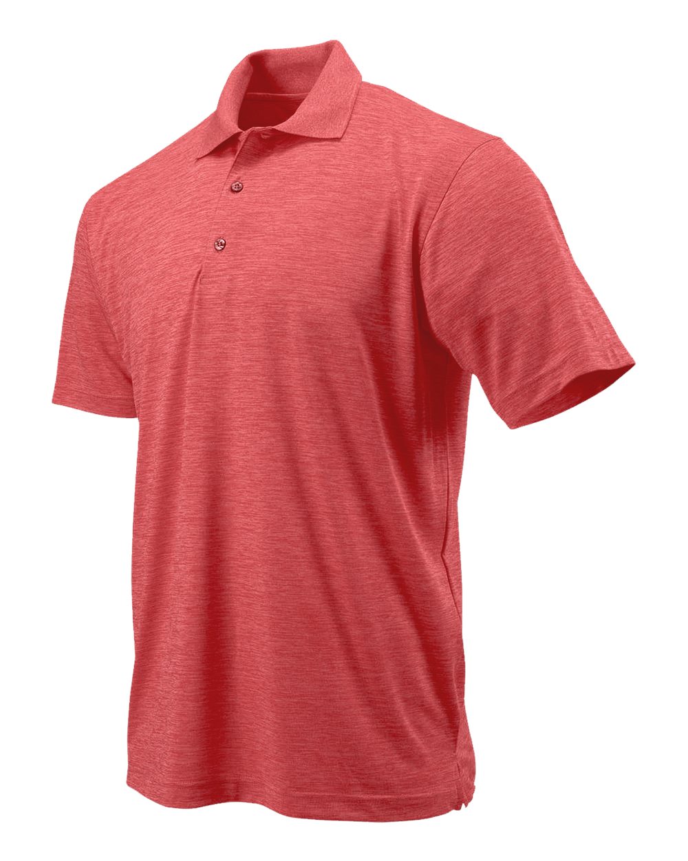 Crimson Heather Dakota Striated Heather Polo - 130