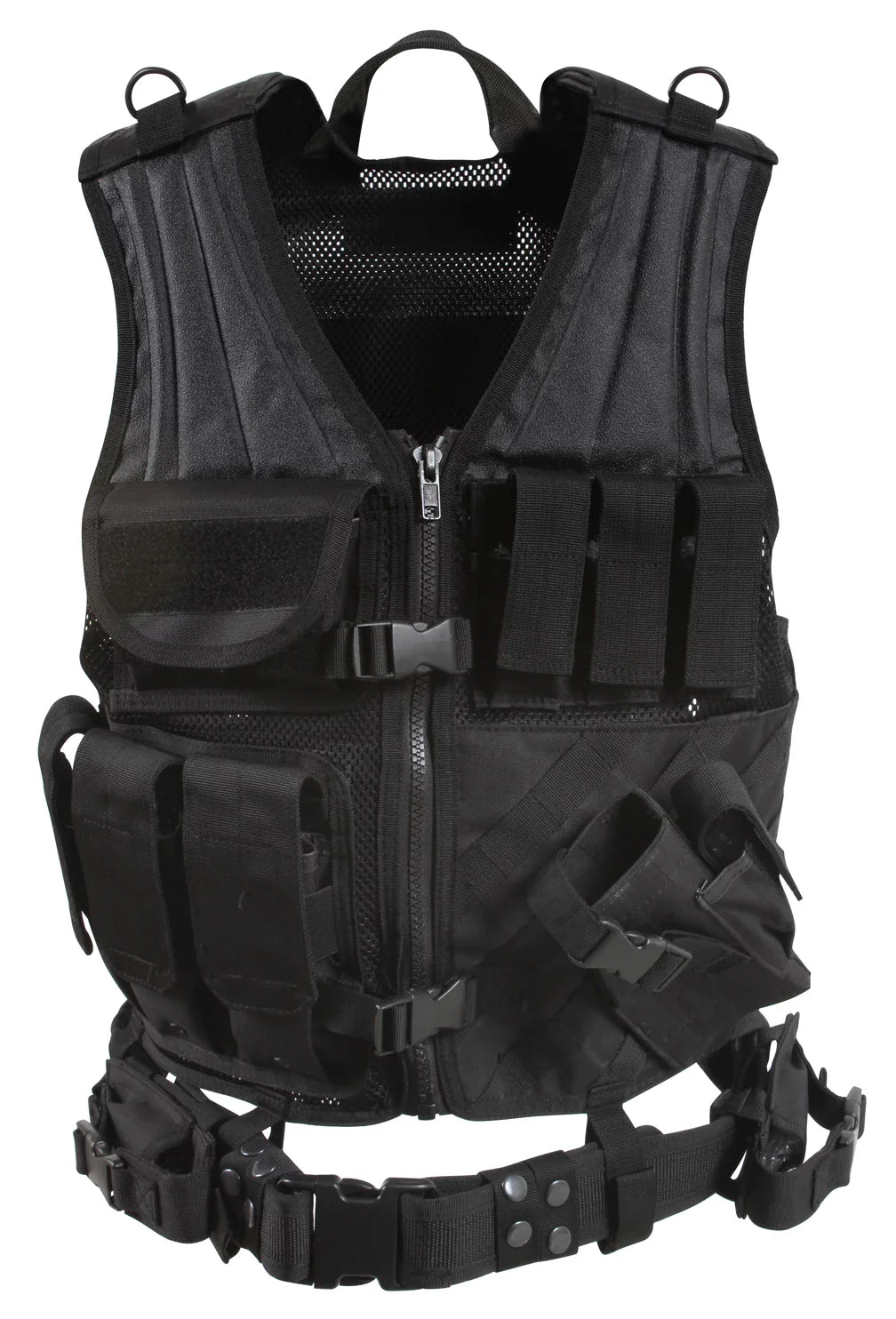 Cross Draw Molle Tactical Vest - Coyote Brown / Regular