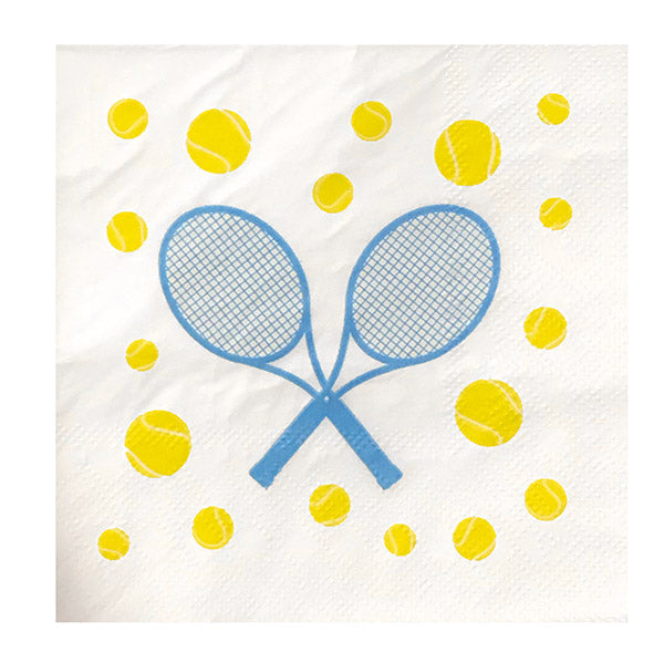Crossed Racquet Cocktail Napkins (20x) - Os