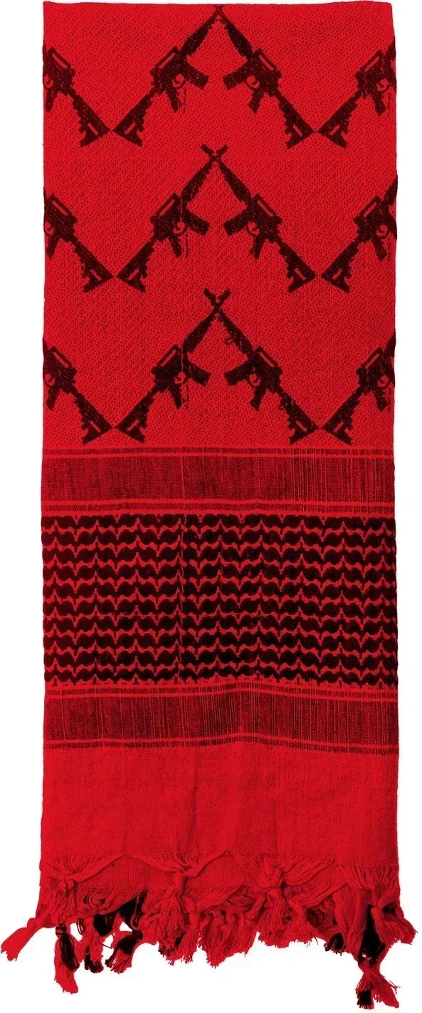 Crossed Rifles Shemagh Tactical Desert Keffiyeh Scarf