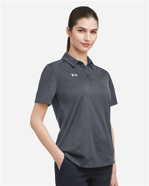 CS Grey Light Heather/ White Women's Tech™ Polo - 1370431 plain