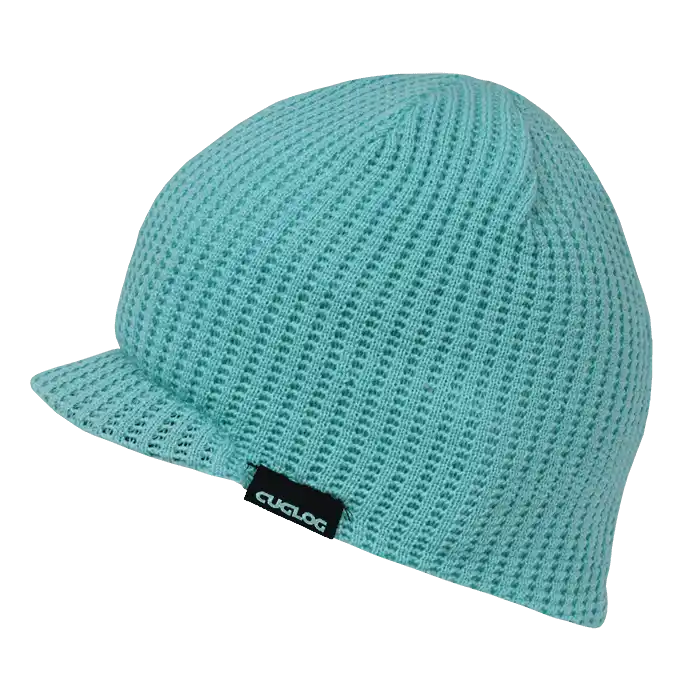 Cuglog K006 Mckinley Waffle Jeep Beanie with Visor - Mint - one Size Fits Most