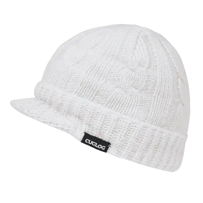 Cuglog K007 Kosciuszko Sweater Beanie - White - one Size Fits Most