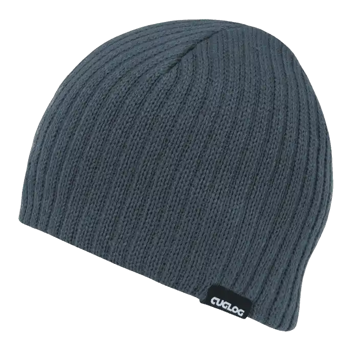 Cuglog K008 Elbruz Ribbed Acrylic Beanie - Charcoal - Dark Gray / one Size Fits Most