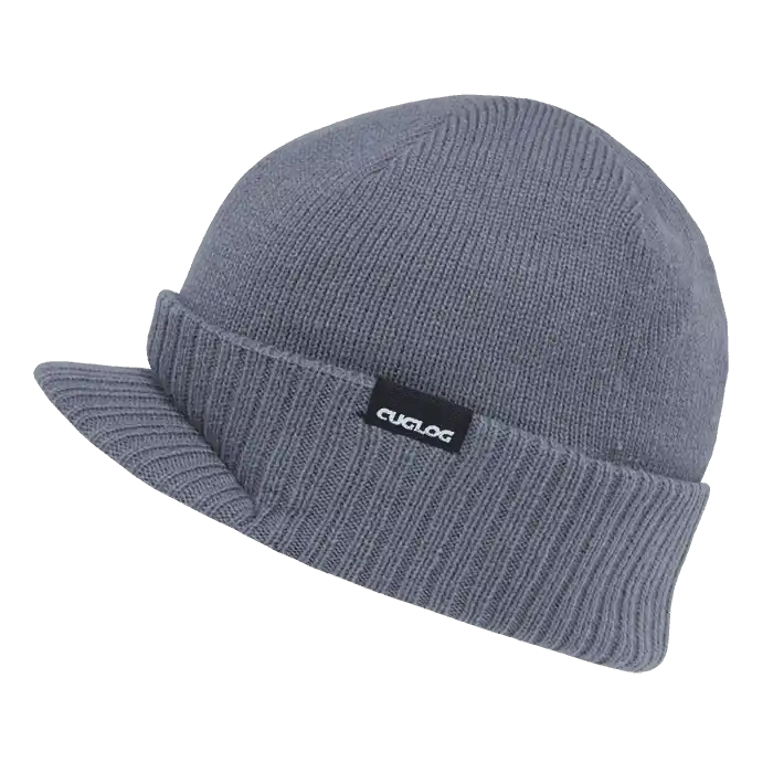 Cuglog K010 Ararat Heavy Weight Jeep Beanie with Visor - Gray - one Size Fits Most