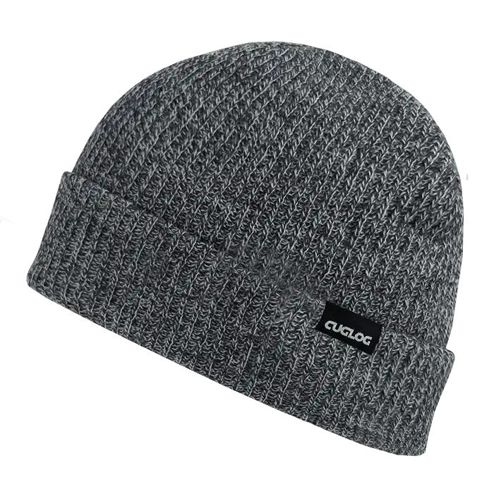 Cuglog K017 Halla Basic Cuff Beanie - Black White - one Size Fits Most