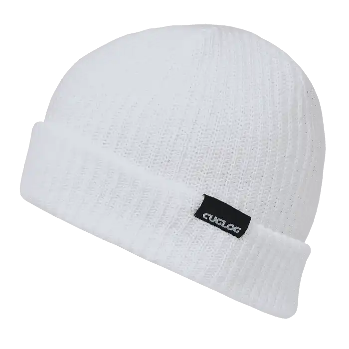 Cuglog K017 Halla Basic Cuff Beanie - White - one Size Fits Most