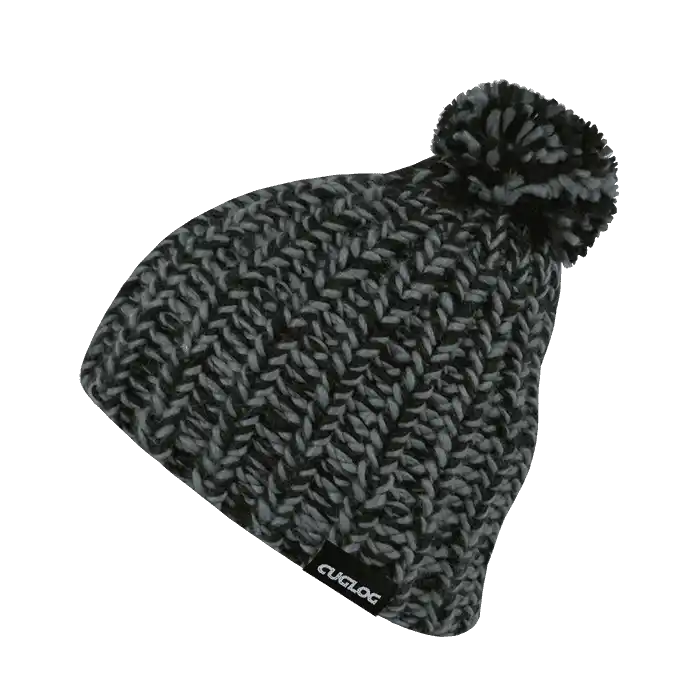 Cuglog K021 Hewitts Beanie - Black Dark Gray - one Size Fits Most