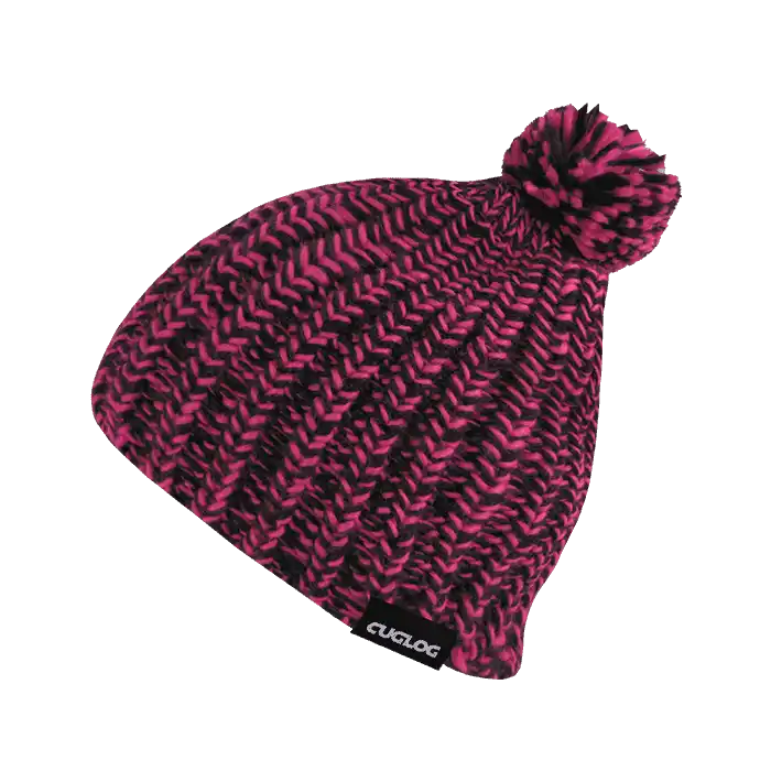 Cuglog K021 Hewitts Beanie - Black Hot Pink - one Size Fits Most