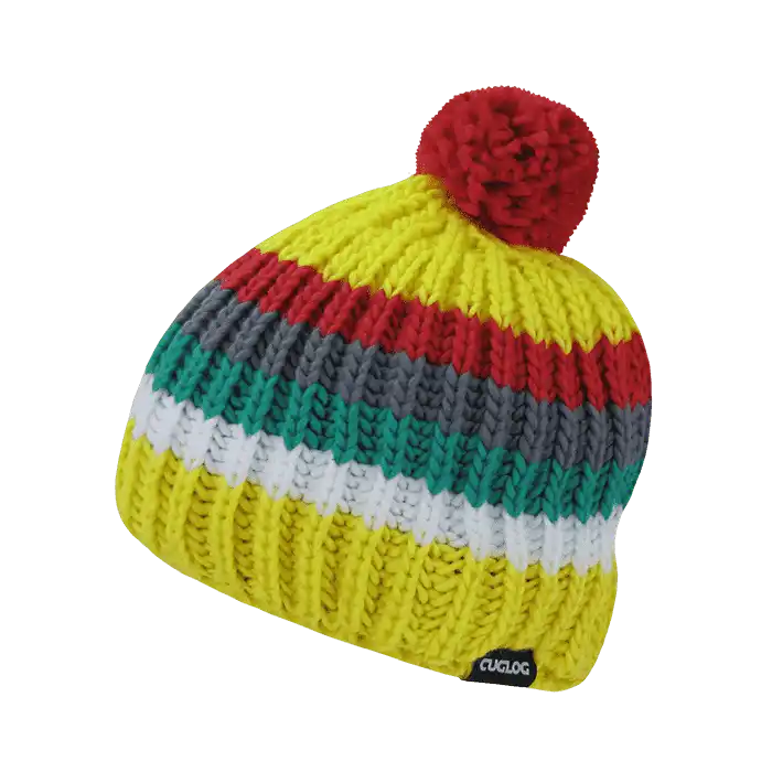 Cuglog K028 Mont Ventoux Beanie - Yellow Red - one Size Fits Most