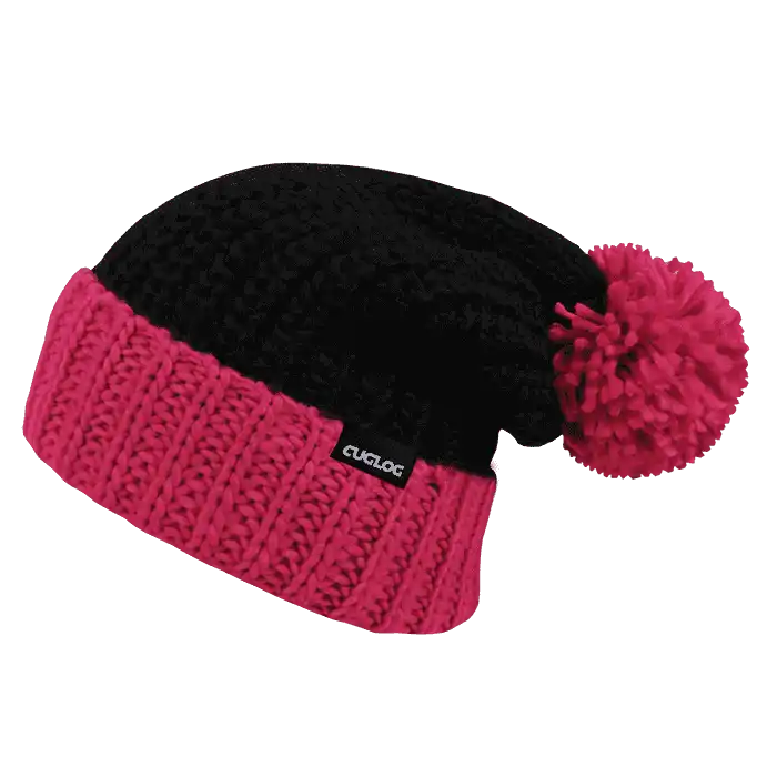 Cuglog K030 Rainier Beanie - Black Hot Pink - one Size Fits Most