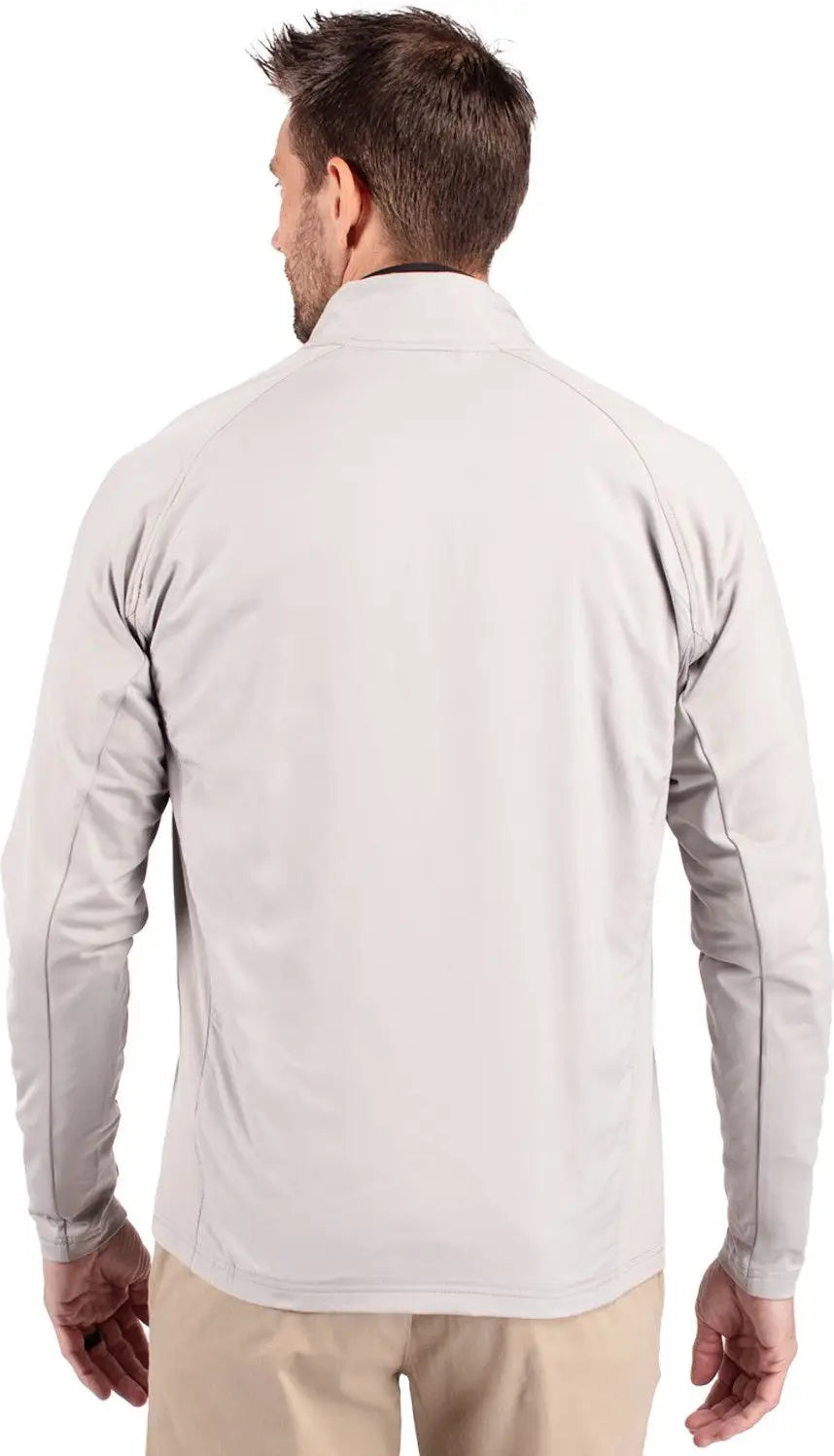 Cutter & Buck Bcc00032 Adapt Eco Knit Hybrid Recycled Mens Big Tall Full Zip Jacket - Polished