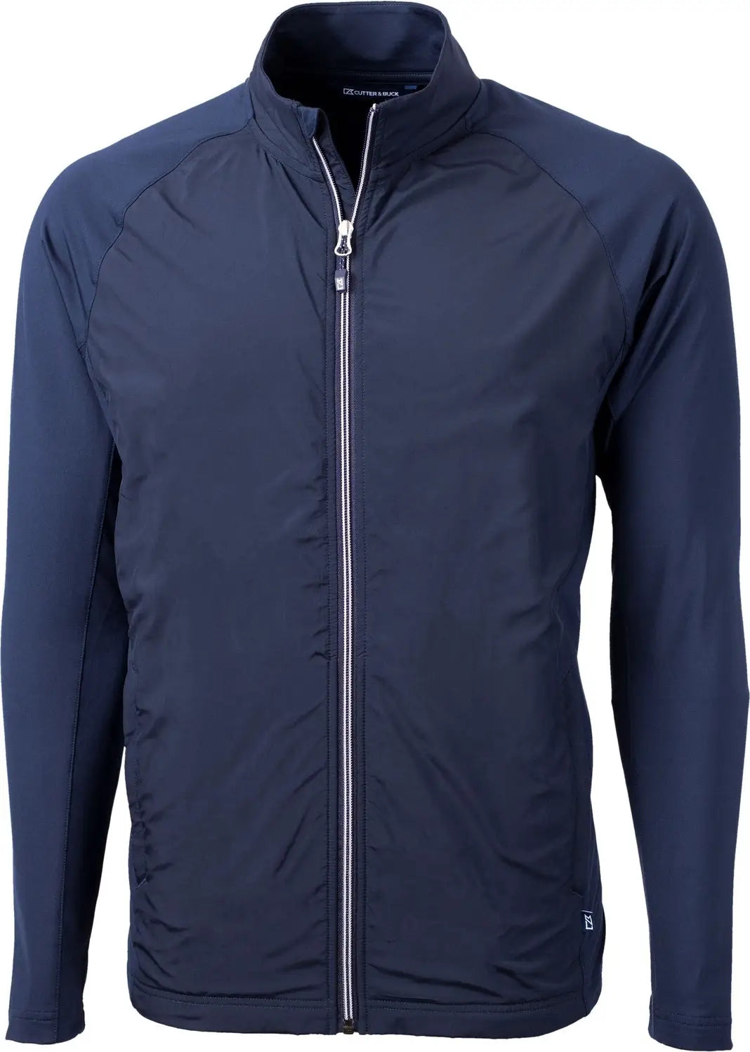 Cutter & Buck Bcc00032 Adapt Eco Knit Hybrid Recycled Mens Big Tall Full Zip Jacket - Navy Blue