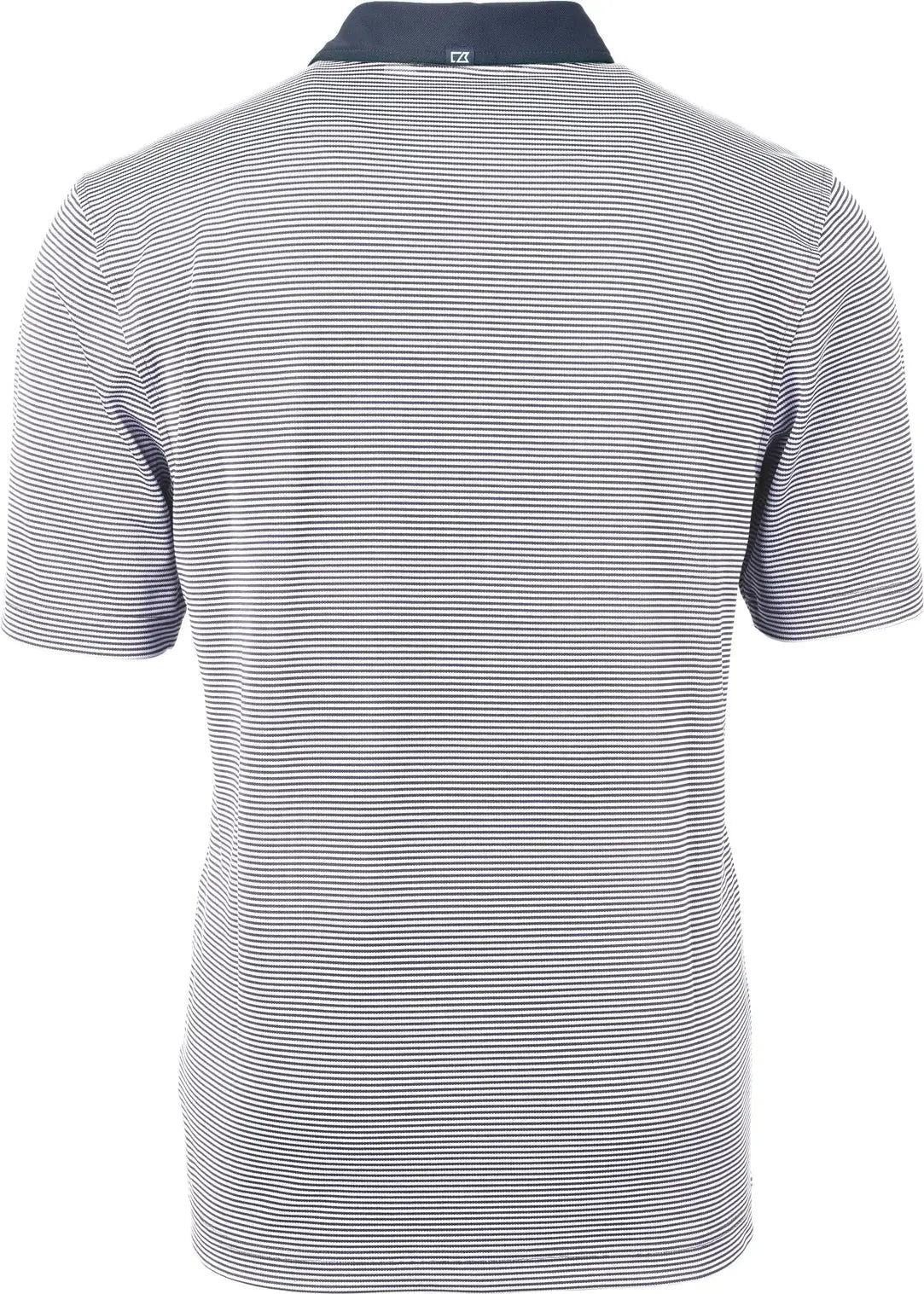 Cutter & Buck Bck00007 Virtue Eco Pique Micro Stripe Recycled Mens Big Tall Polo - Navy Blue White