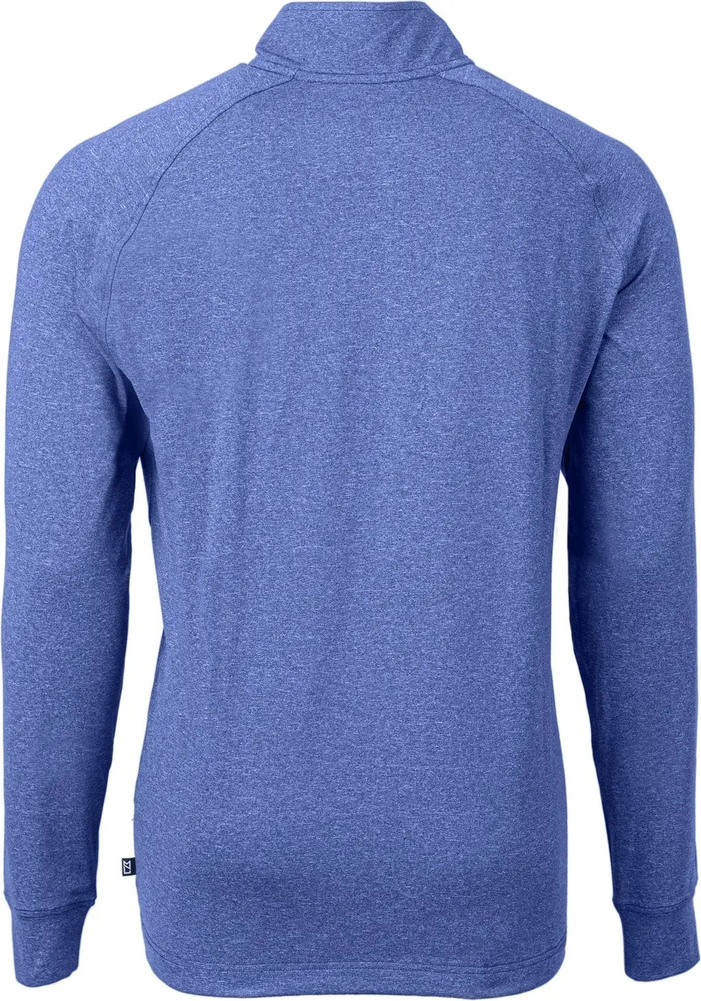 Cutter & Buck Bck01086 Adapt Eco Knit Heather Mens Big Tall Quarter Zip Pullover - Tour Blue