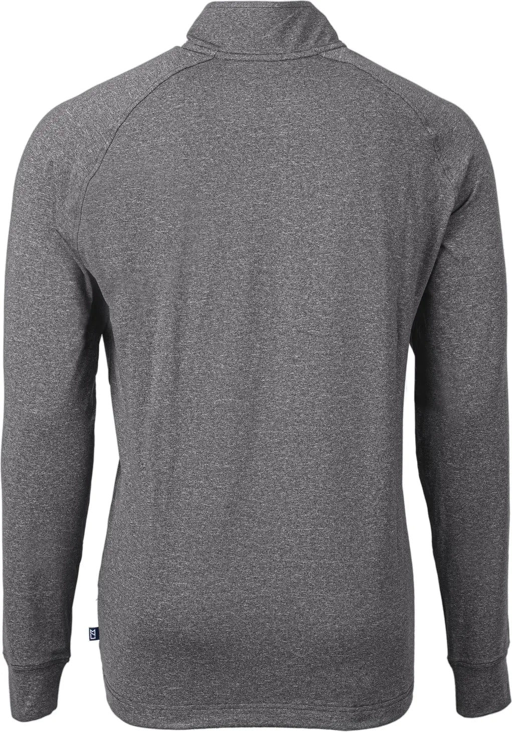 Cutter & Buck Bck01086 Adapt Eco Knit Heather Mens Big Tall Quarter Zip Pullover - Black