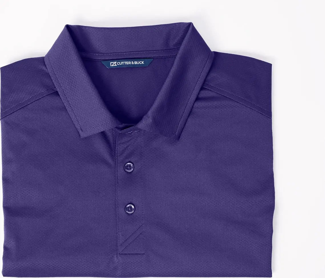 Cutter & Buck Bck01127 Prospect Eco Textured Stretch Recycled Mens Big Tall Polo - College Purple