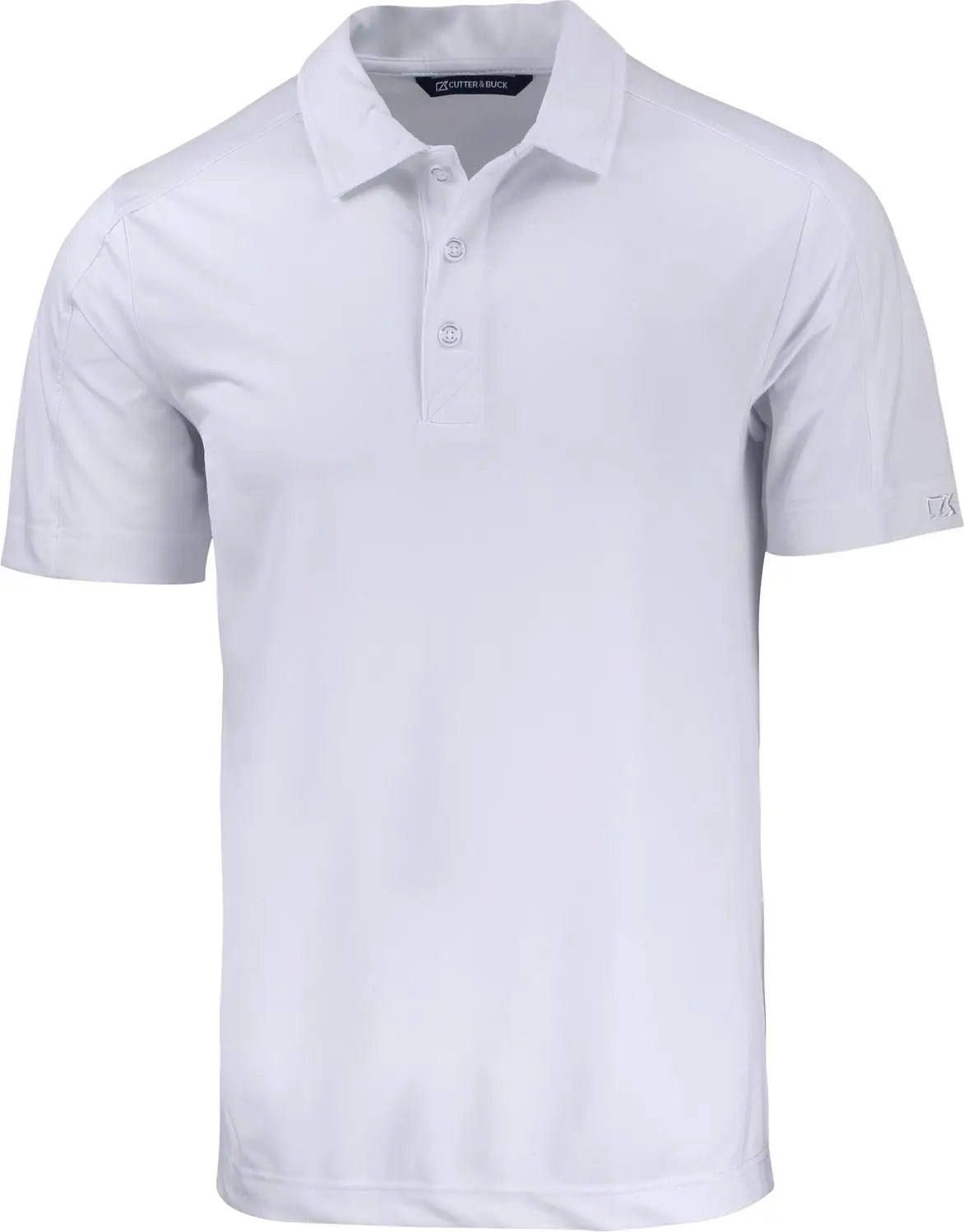 Cutter & Buck Bck01127 Prospect Eco Textured Stretch Recycled Mens Big Tall Polo - White