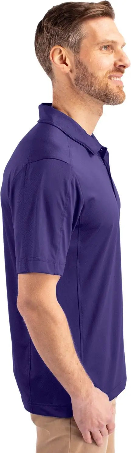 Cutter & Buck Bck01127 Prospect Eco Textured Stretch Recycled Mens Big Tall Polo - College Purple