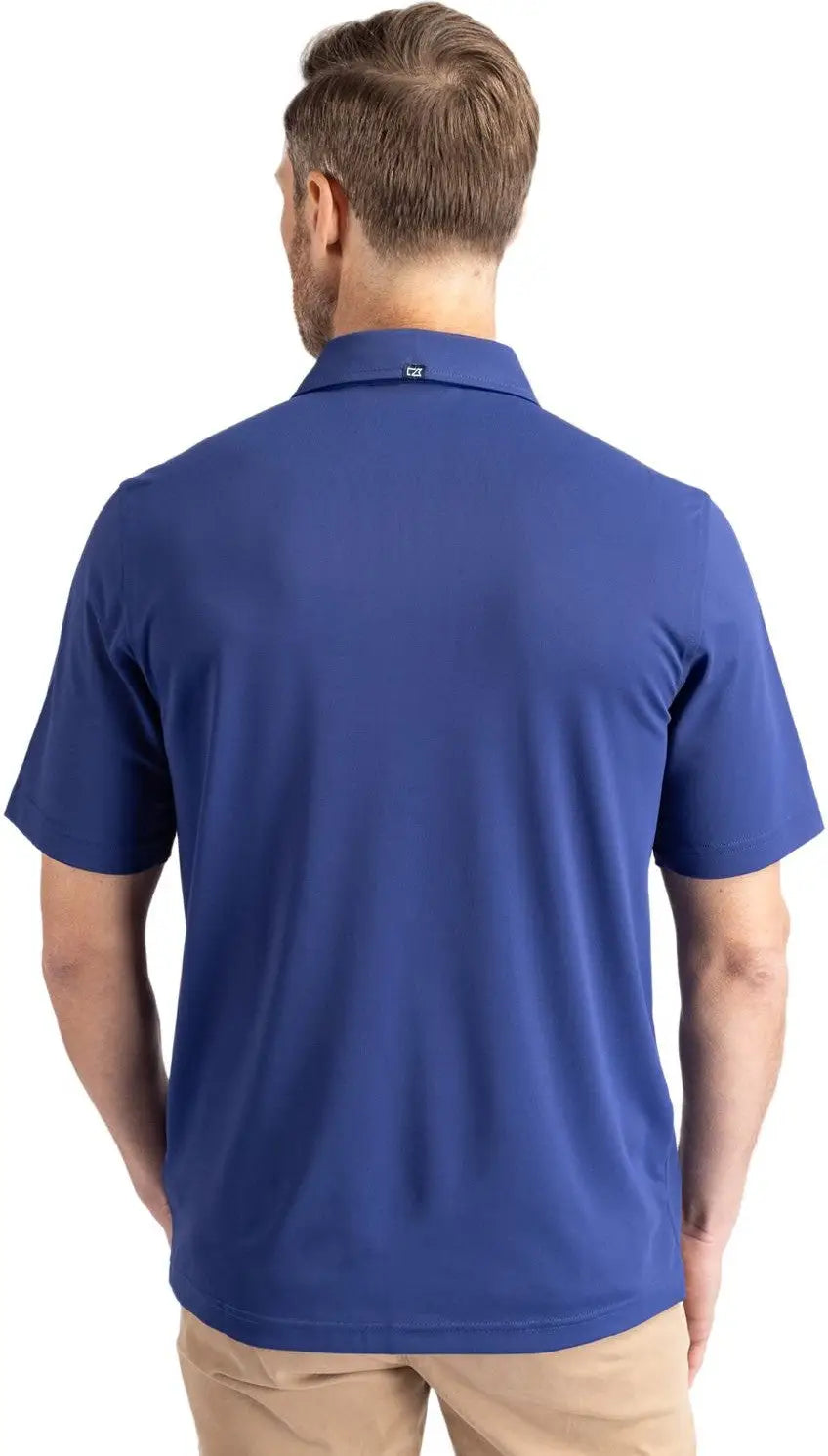 Cutter & Buck Bck01144 Virtue Eco Pique Recycled Mens Big and Tall Polo - Tour Blue