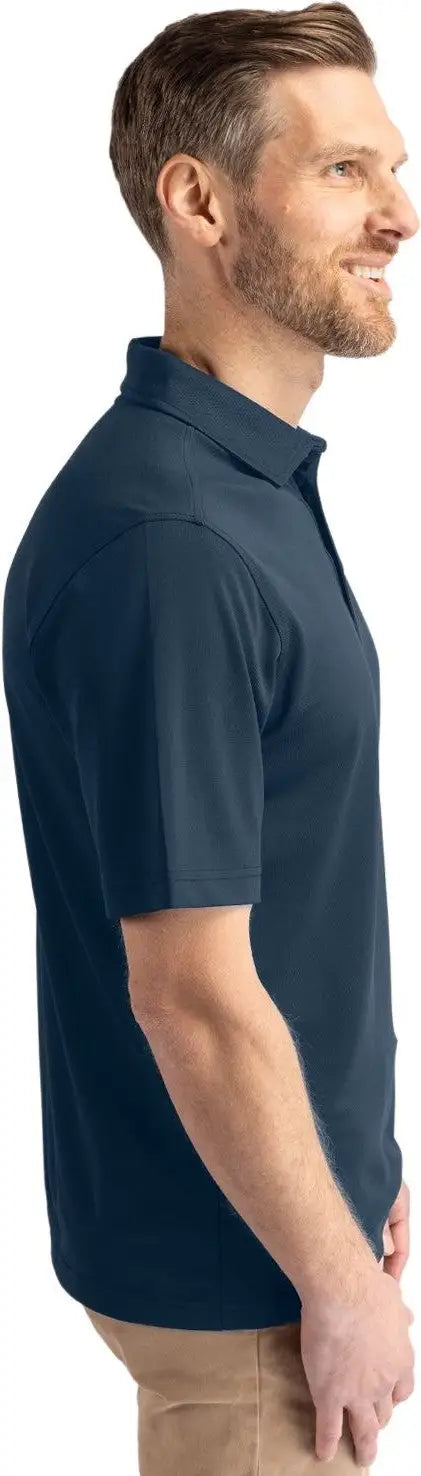 Cutter & Buck Bck01144 Virtue Eco Pique Recycled Mens Big and Tall Polo - Navy Blue