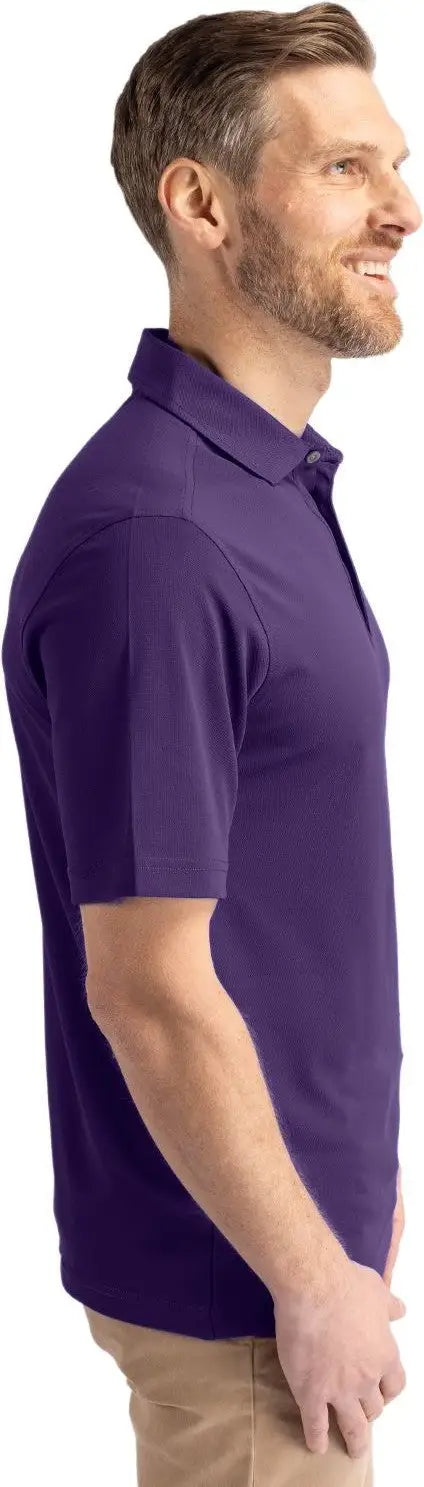 Cutter & Buck Bck01144 Virtue Eco Pique Recycled Mens Big and Tall Polo - College Purple