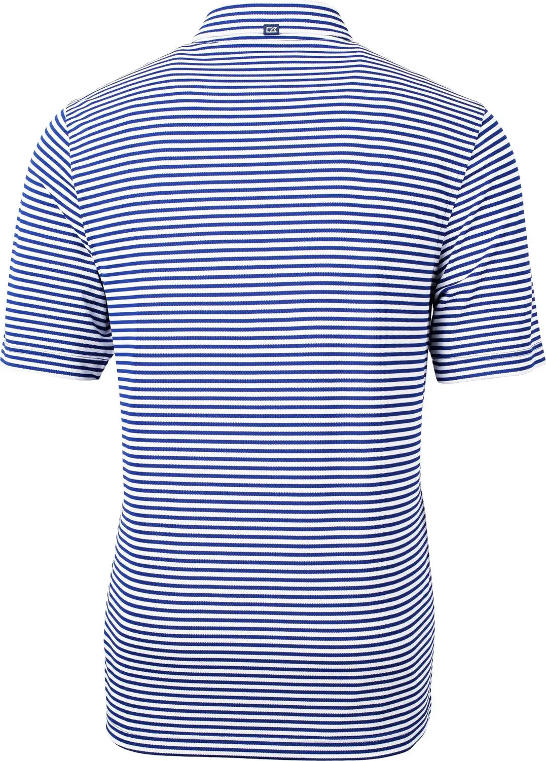 Cutter & Buck Bck01168 Virtue Eco Pique Stripe Recycled Mens Big and Tall Polo - Tour Blue