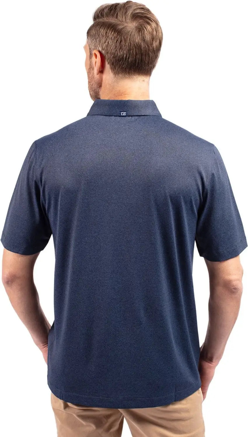 Cutter & Buck Bck01236 Forge Eco Stretch Recycled Mens Big Tall Polo - Dark Navy Blue Heather
