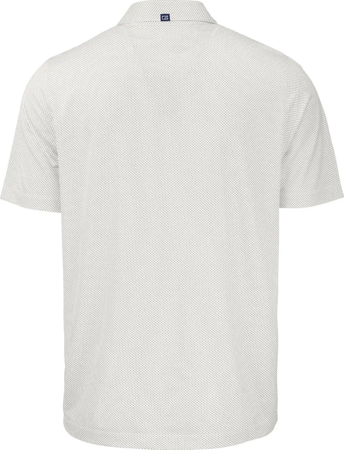 Cutter & Buck Bck01284 Pike Eco Symmetry Print Stretch Recycled Mens Big Tall Polo - White Polished