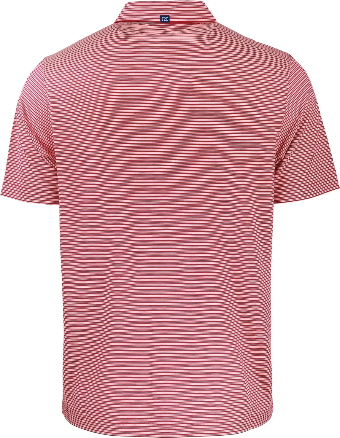 Cutter & Buck Bck01302 Forge Eco Double Stripe Stretch Recycled Mens Big &tall Polo Tall - Cardinal Red White