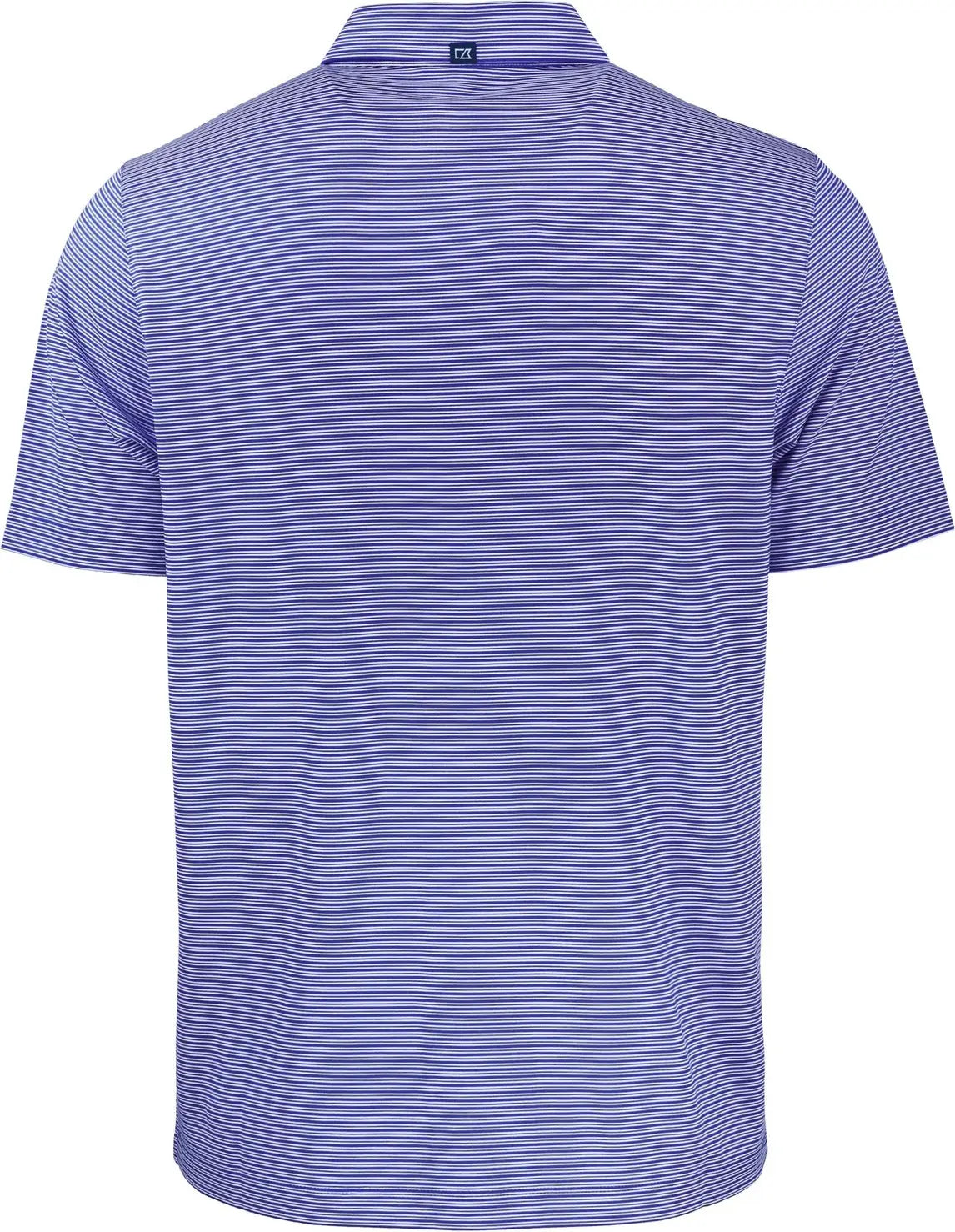 Cutter & Buck Bck01302 Forge Eco Double Stripe Stretch Recycled Mens Big &tall Polo Tall - Tour Blue White