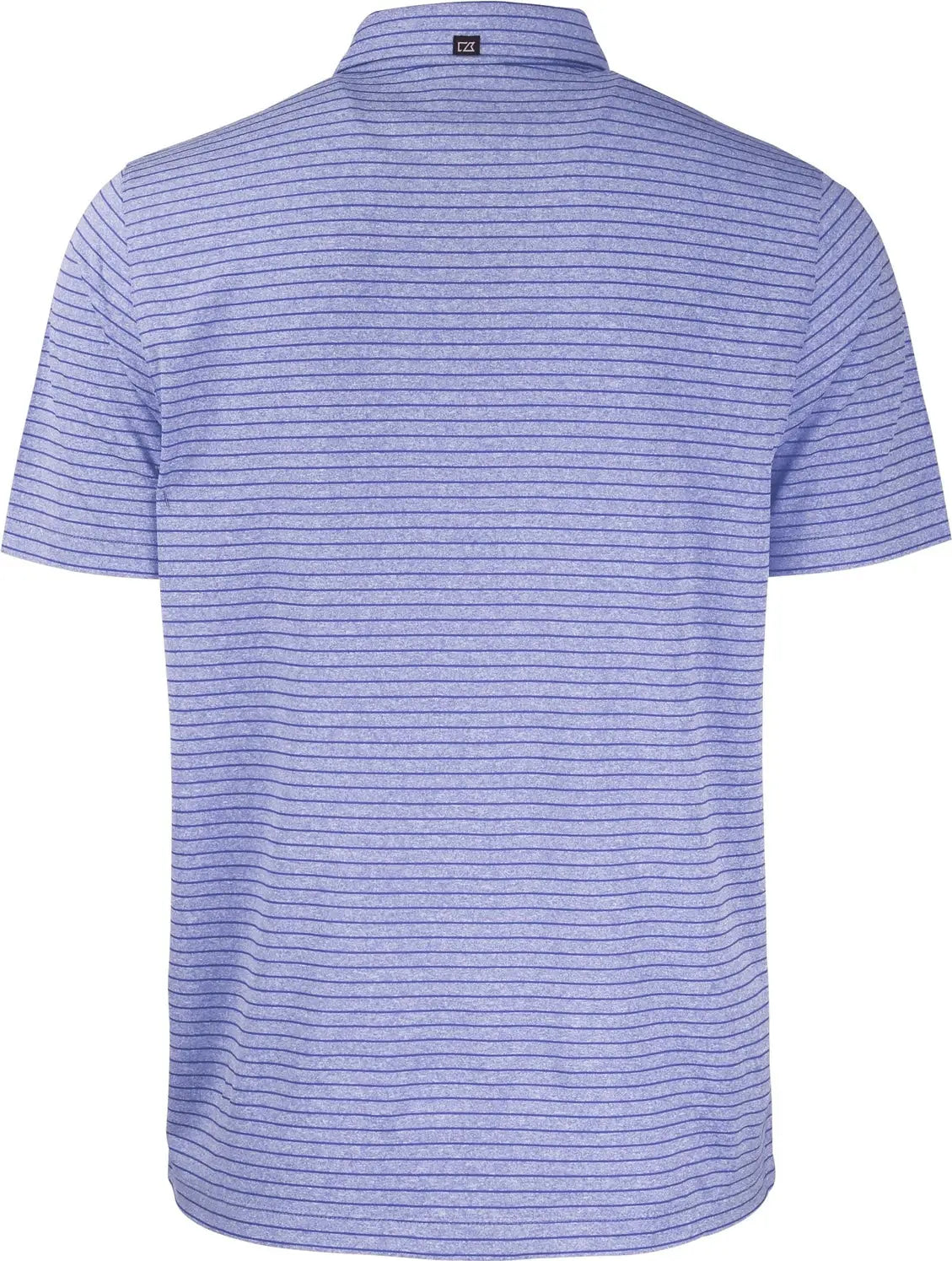Cutter & Buck Bck01303 Forge Eco Heather Stripe Stretch Recycled Mens Big Tall Polo - Tour Blue