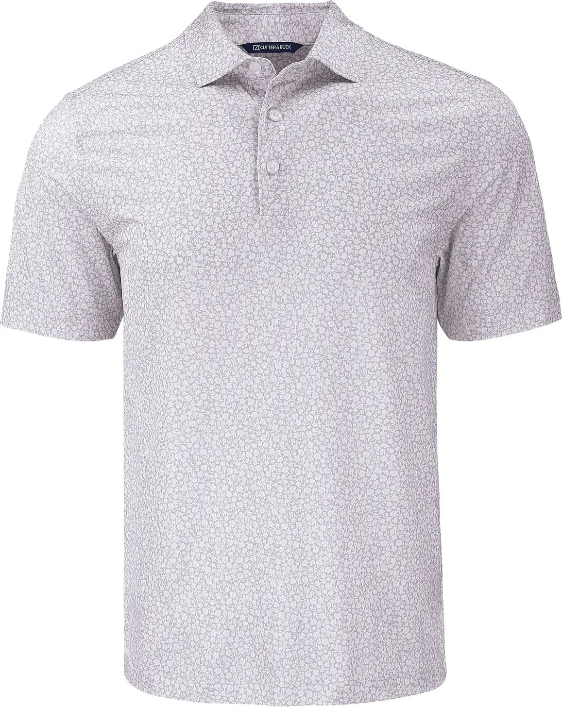 Cutter & Buck Bck01344 Pike Eco Flora Print Recycled Mens Big Tall Polo - Polished