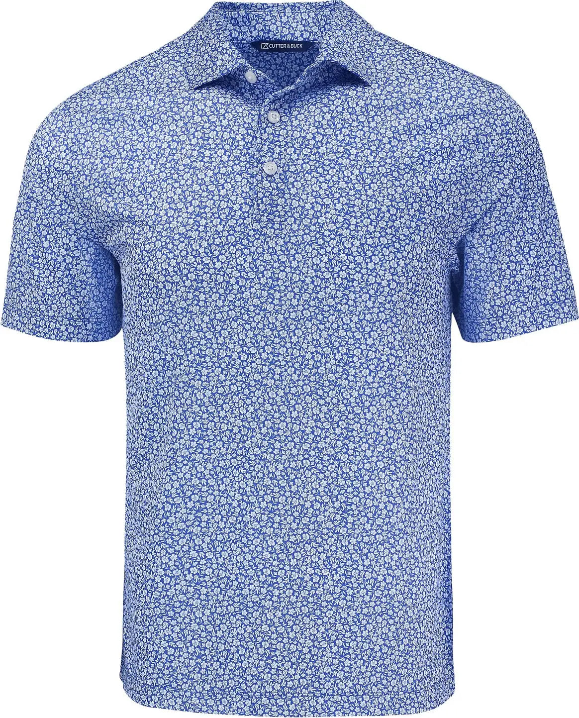 Cutter & Buck Bck01344 Pike Eco Flora Print Recycled Mens Big Tall Polo - Chelan