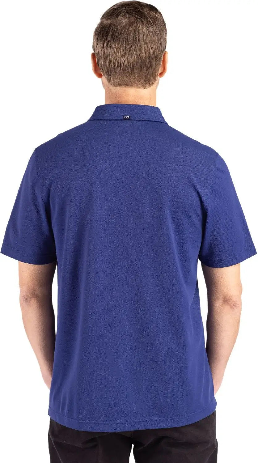 Cutter & Buck Bck01358 Advantage Refresh Epic Confidence Recycled Mens Big Tall Tri-blend Pique Polo - Tour Blue