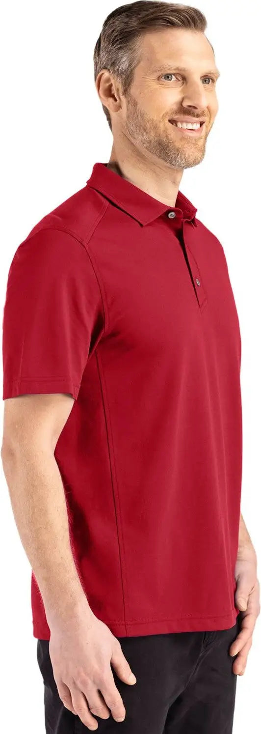 Cutter & Buck Bck01358 Advantage Refresh Epic Confidence Recycled Mens Big Tall Tri-blend Pique Polo - Cardinal Red