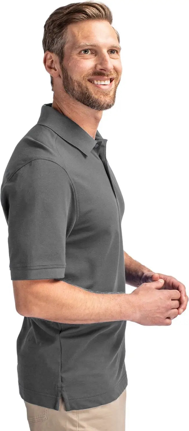 Cutter & Buck Bck09321 Advantage Eco Tri-blend Pique Mens Big and Tall Polo - Elemental Gray