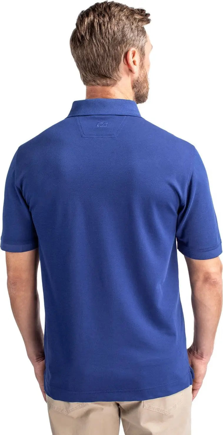 Cutter & Buck Bck09321 Advantage Eco Tri-blend Pique Mens Big and Tall Polo - Tour Blue