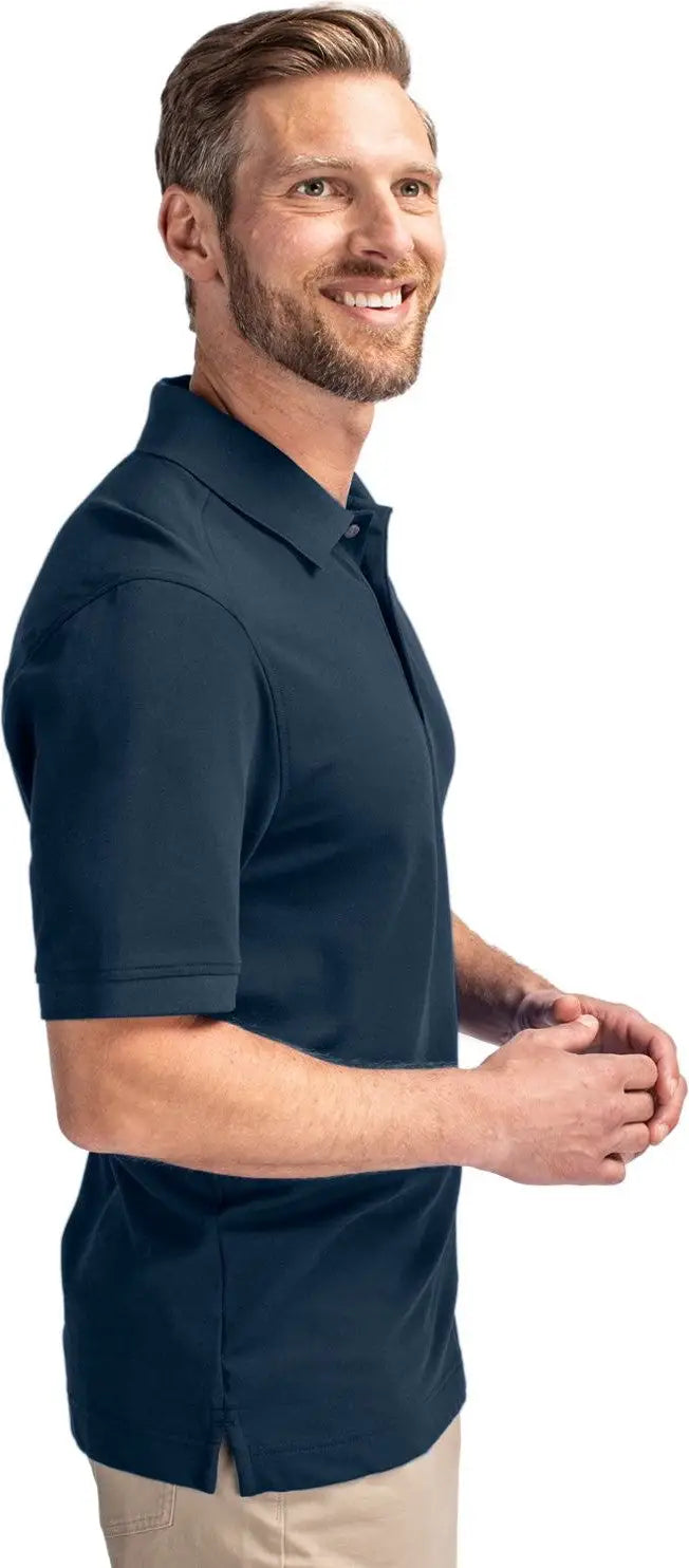 Cutter & Buck Bck09321 Advantage Eco Tri-blend Pique Mens Big and Tall Polo - Liberty Navy