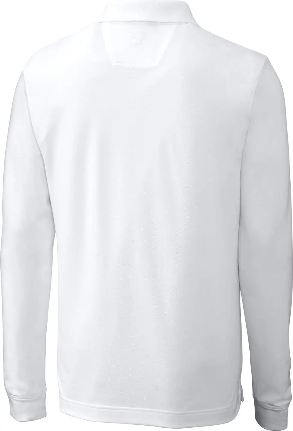 Cutter & Buck Bck09322 Advantage Eco Tri-blend Pique Mens Big and Tall Long Sleeve Polo - White