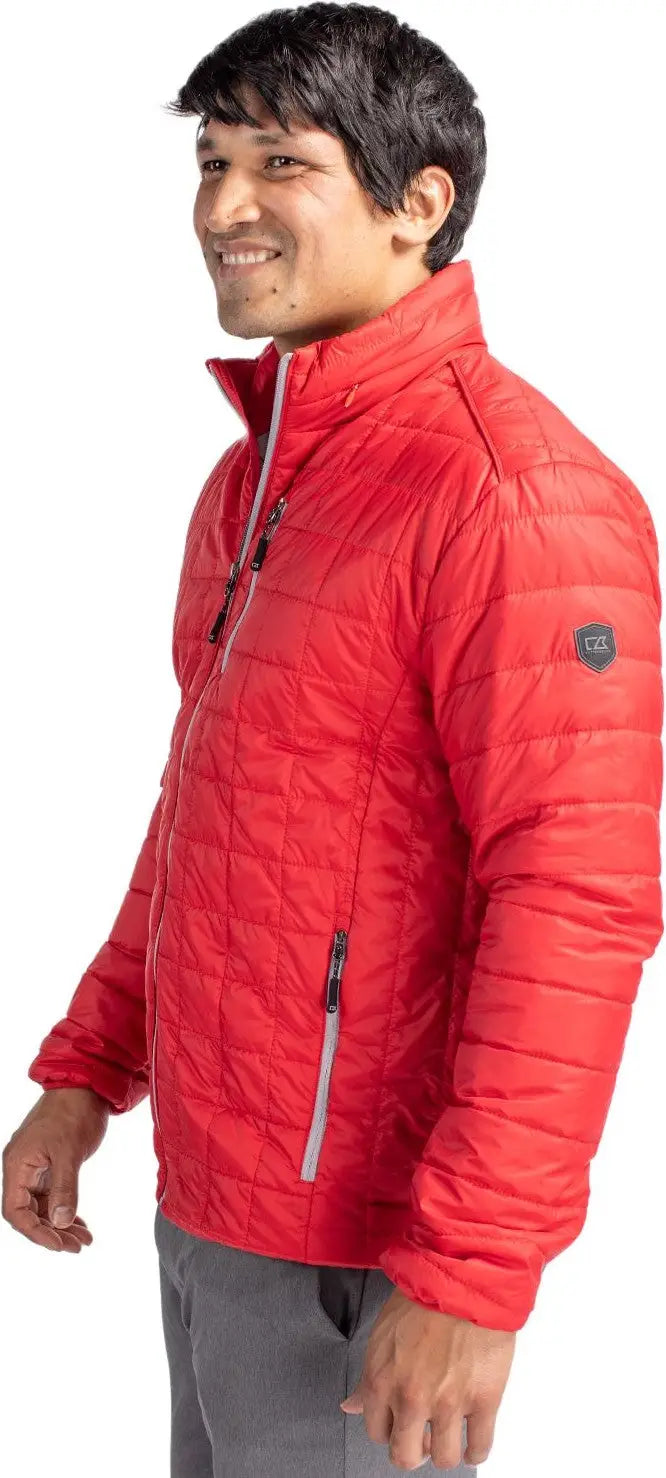 Cutter & Buck Bco00018 Rainier Primaloft® Mens Big and Tall Eco Insulated Puffer Jacket - Red