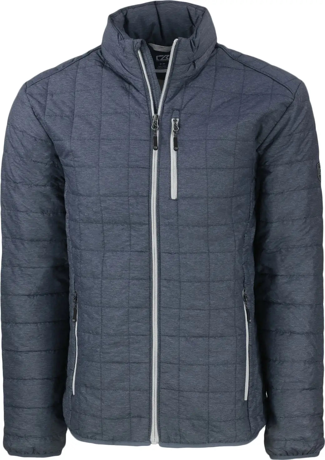Cutter & Buck Bco00018 Rainier Primaloft® Mens Big and Tall Eco Insulated Puffer Jacket - Anthracite Melange